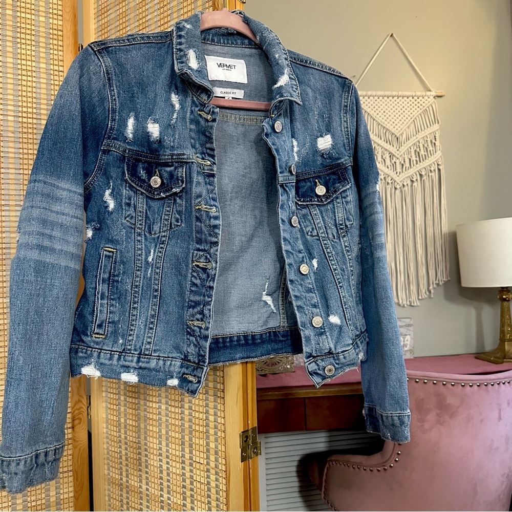 Velvet by Graham & Spencer Blue Jean Jacket
